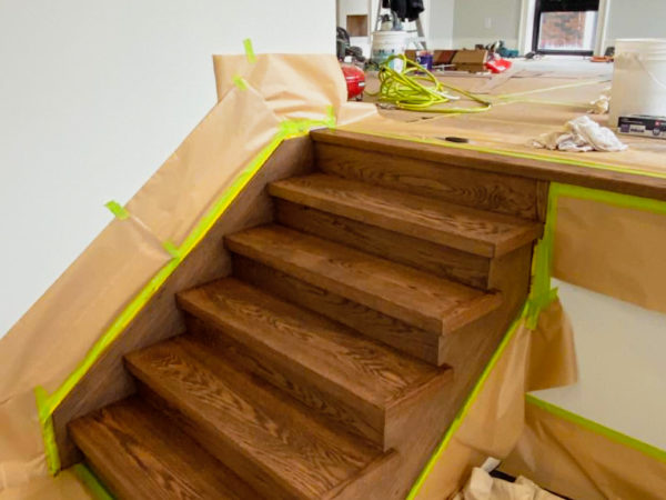 Staining Stairs